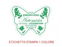 Etichette adesive per erboristerie, cosmetica, cosmesi (mm 45X34)  (cod.9M )
